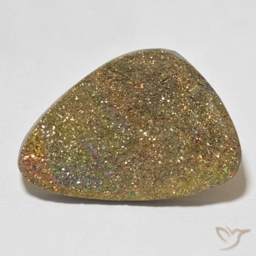 24.80ct Натуральный Многоцветный Радужный пирит, причудливая, Непрозрачный