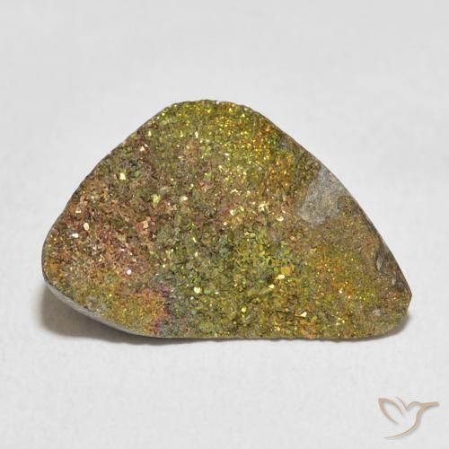 7.89ct Натуральный Многоцветный Радужный пирит, причудливая, Непрозрачный