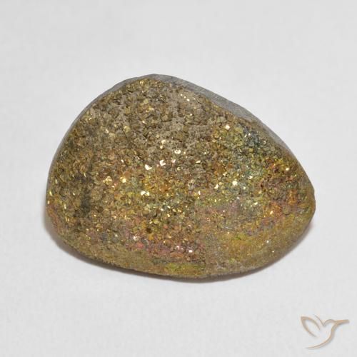 17.03ct Натуральный Многоцветный Радужный пирит, причудливая, Непрозрачный