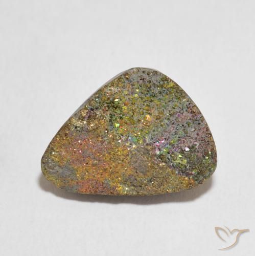 9.51ct Натуральный Многоцветный Радужный пирит, причудливая, Непрозрачный