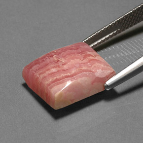 11.69 карата, натуральный Многоцветный родохрозит, Квадрат, Непрозрачный