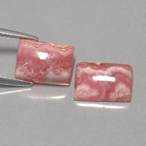  карата, натуральный Многоцветный родохрозит, Огранка Багет, Непрозрачный