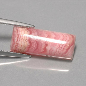 5.91 карата, натуральный Многоцветный родохрозит, Огранка Багет, Непрозрачный