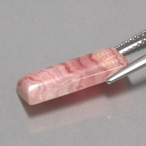 5.91 карата, натуральный Многоцветный родохрозит, Огранка Багет, Непрозрачный