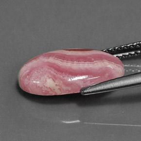 4.19 карата, натуральный Многоцветный родохрозит, Огранка Овал, Непрозрачный