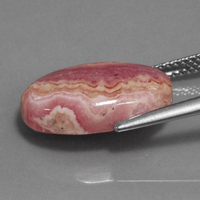 8.97 карата, натуральный Многоцветный родохрозит, Огранка Овал, Непрозрачный