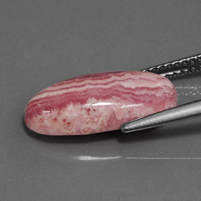 5.85 карата, натуральный Многоцветный родохрозит, Огранка Овал, Непрозрачный