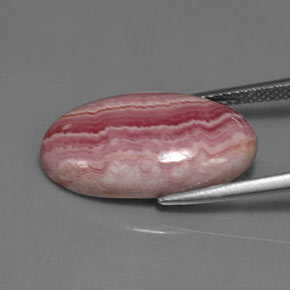 11.77 карата, натуральный Многоцветный родохрозит, Огранка Овал, Непрозрачный
