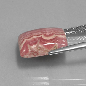 10.90 карата, натуральный Многоцветный родохрозит, Квадрат, Непрозрачный