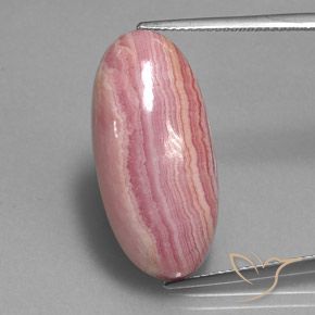 24.16ct Натуральный Многоцветный родохрозит, Овал, Непрозрачный