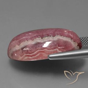 42.51 карата, натуральный Многоцветный Родохрозит, Овал, Непрозрачный