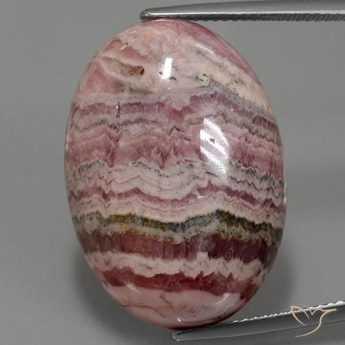 43.30ct Натуральный Многоцветный родохрозит, Овал, Непрозрачный