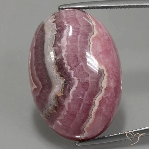 46.95ct Натуральный Многоцветный родохрозит, Овал, Непрозрачный