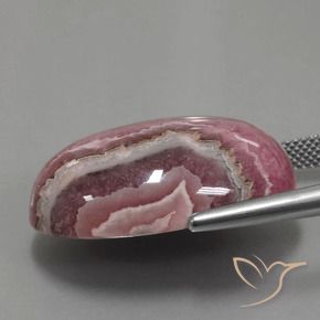 46.95 карата, натуральный Многоцветный Родохрозит, Овал, Непрозрачный