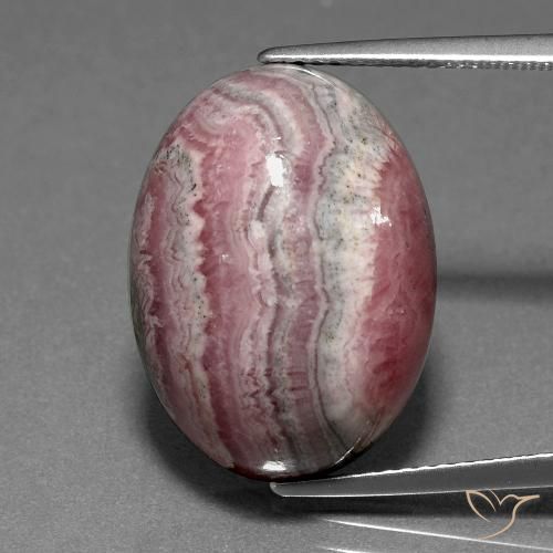23.53ct Натуральный Многоцветный родохрозит, Овал, Непрозрачный