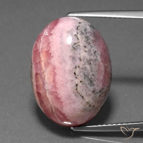 18.18ct Натуральный Многоцветный родохрозит, Овал, Непрозрачный