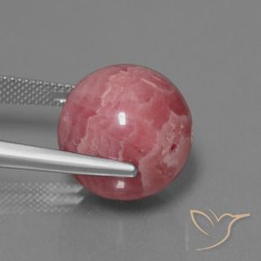 35.84 карата, натуральный Многоцветный Родохрозит, Сфера / Шар, Непрозрачный