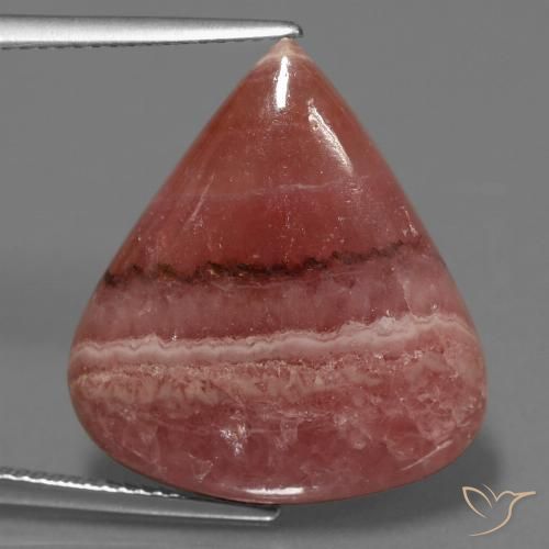 19.84ct Натуральный Многоцветный родохрозит, Форма груши, Непрозрачный