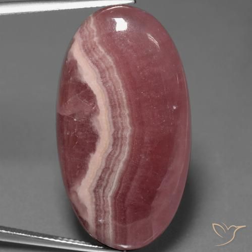 46.91ct Натуральный Многоцветный родохрозит, Овал, Непрозрачный
