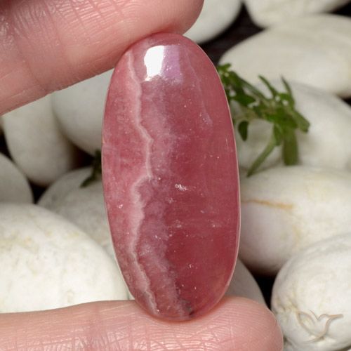39.68ct Натуральный Многоцветный родохрозит, Овал, Полупрозрачный