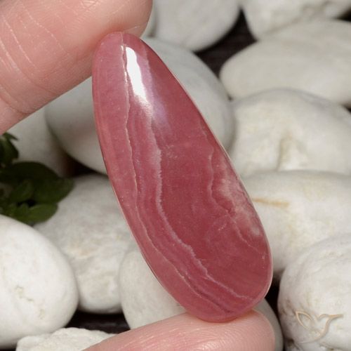 38.41ct Натуральный Многоцветный родохрозит, Форма груши, Полупрозрачный