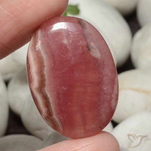 34.86ct Натуральный Многоцветный родохрозит, Овал, Полупрозрачный