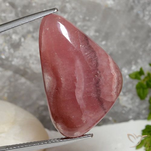 29.00ct Натуральный Многоцветный родохрозит, Триллион, Полупрозрачный