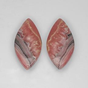 25.42 карата, натуральный Многоцветный родохрозит, Маркиза, Полупрозрачный