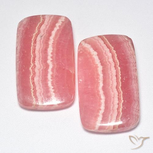 42.03 карата, натуральный Многоцветный родохрозит, Подушка Крой, Полупрозрачный