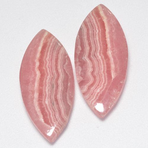 17.04 карата, натуральный Многоцветный родохрозит, Маркиза, Полупрозрачный