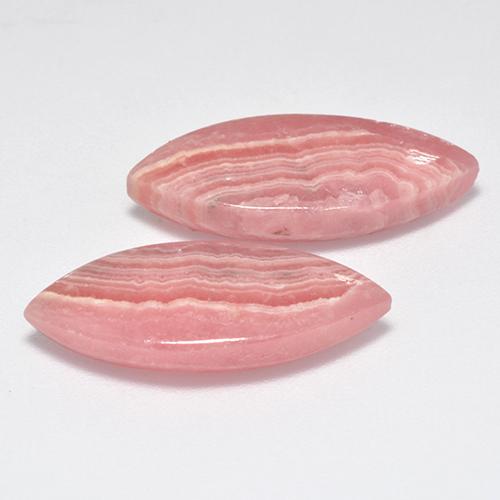 17.04 карата, натуральный Многоцветный родохрозит, Маркиза, Полупрозрачный