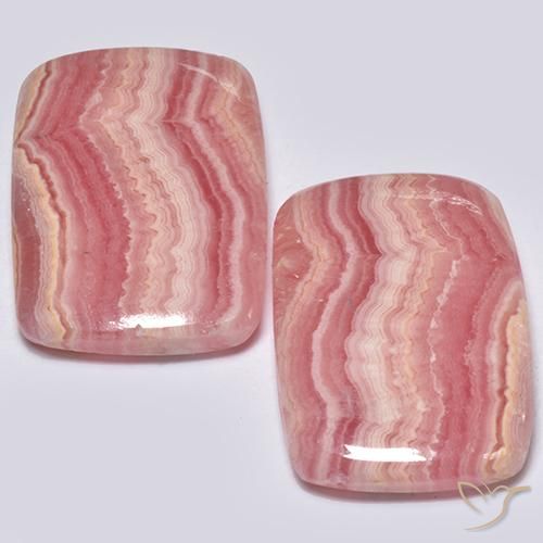 22.66 карата, натуральный Многоцветный родохрозит, Подушка Крой, Полупрозрачный