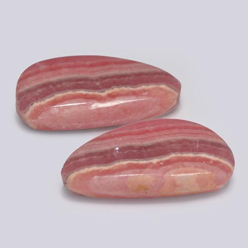 16.80 карата, натуральный Многоцветный родохрозит, Необычная форма, Полупрозрачный