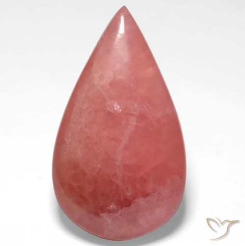 21.55 карата, натуральный Многоцветный родохрозит, Форма груши, Полупрозрачный