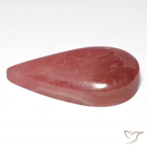 21.55 карата, натуральный Многоцветный родохрозит, Форма груши, Полупрозрачный
