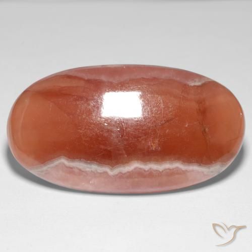 34.60ct Натуральный Многоцветный родохрозит, Овал, Полупрозрачный