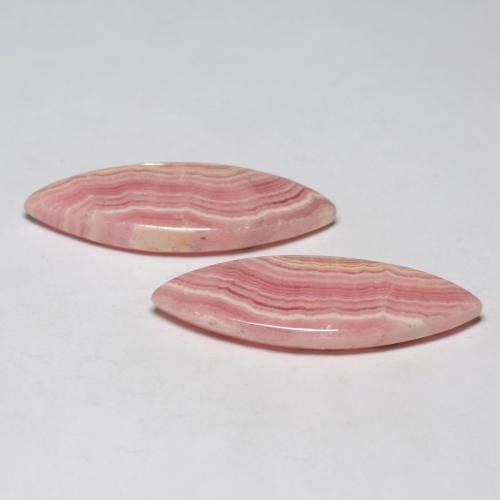 19.61 карата, натуральный Многоцветный родохрозит, Маркиза, Полупрозрачный