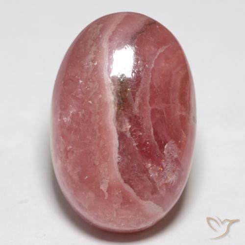 48.14ct Натуральный Многоцветный родохрозит, Овал, Полупрозрачный