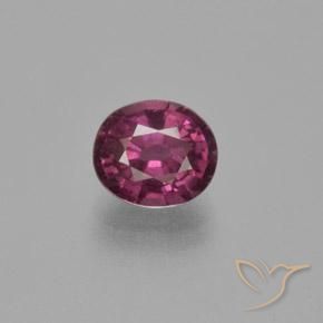 1.71ct Натуральный Рапберри красный Родолит Гранат, Овал, Чистота VS
