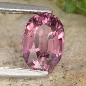 1.42 карата, натуральный Малиново-красный Родолитовый гранат, Огранка Овал, VVS-VS