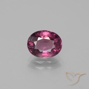 2.19ct Натуральный Средне-темно-фиолетовый Родолит Гранат, Овал, Чистота VS