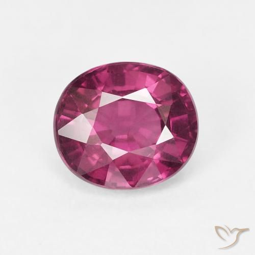 1.82ct Натуральный Средний фиолетовый Родолит Гранат, Овал, Чистота VS