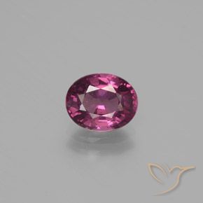 1.62ct Натуральный Глубокий пурпурно-розовый Родолит Гранат, Овал, Чистота VS