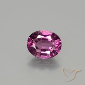 1.79ct Натуральный Красновато-пурпурный Родолит Гранат, Овал, Чистота VS