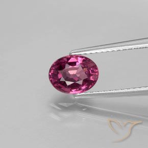 1.50ct Натуральный Средний фиолетовый Родолит Гранат, Овал, Чистота VS