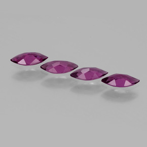  карата, натуральный Малиново-красный Родолитовый гранат, Маркиза, Чистота VS