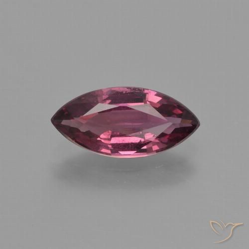 1.45ct Натуральный Пурпурный-розовый Родолит Гранат, Маркиза, Чистота VS