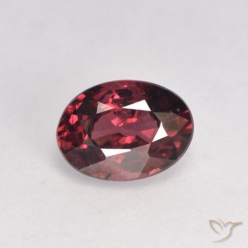 1.03ct Натуральный Средний красный Родолит Гранат, Овал, Чистота VS