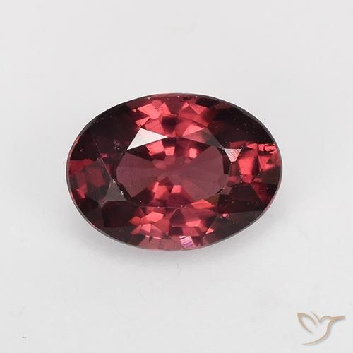 1.04ct Натуральный Красное вино Родолит Гранат, Овал, Чистота VS