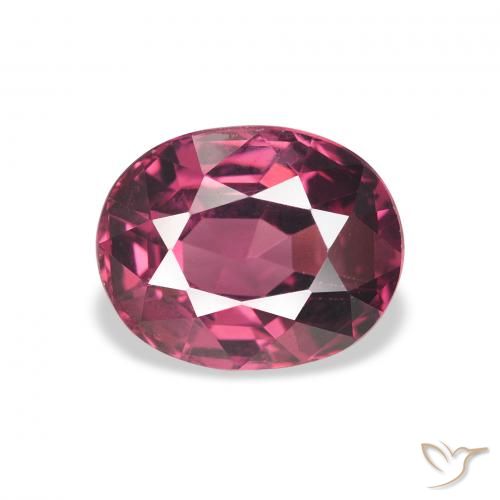 2.65ct Натуральный Розовый ягодный фиолетовый Родолит Гранат, Овал, VVS-VS